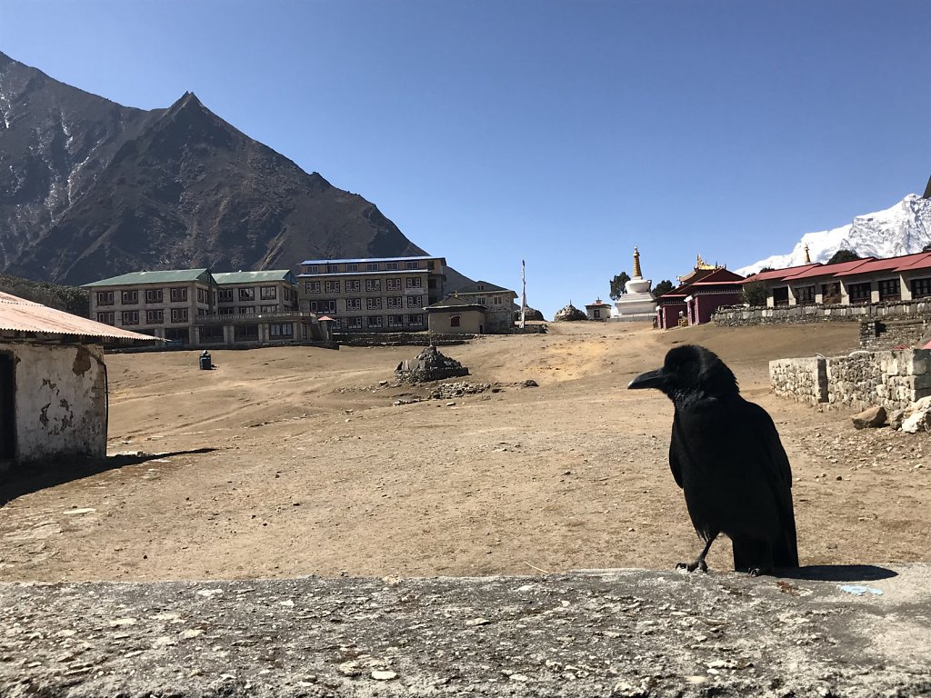 View from Tengboche Cafe